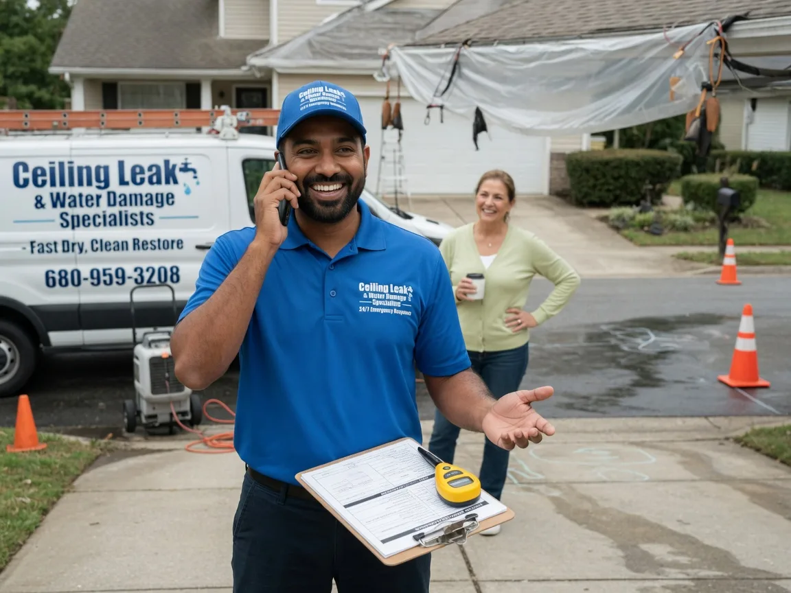 Ceiling Leak Cleanup Huddleston, VA FAQs